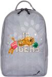Jeune Premier Ghiozdan școlar Backpack James Boxing Tiger Grey Mélange Jeune Premier design ergonomic de lux 42*30 cm (JPBJ024223)