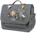 Jeune Premier Servietă școlară It Bag Midi Big Five Khaki Jeune Premier design ergonomic de lux 30*38 cm (JPITD24220)