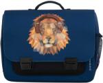 Jeune Premier Servietă școlară Classic Midi Lion DJ Jeune Premier design ergonomic de lux 30*38 cm (JPCLD24211)
