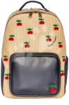 Jeune Premier Ghiozdan școlar New Bobbie Raffia Cherry Jeune Premier design ergonomic de lux 42*30 cm (JPBO224218)