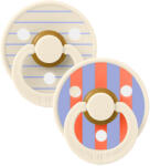 BIBS játszócumi - Studio PIN Colour natúr kaucsuk 0-6 hó krémfehér mix 2 db - babamarket