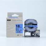 Compatibil Epson LTS18BW, 18mm x 5m, text albastru / fundal alb, banda compatibila (LTS18BW)