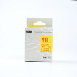 Compatibil Epson LC-SC18YR, 18mm x 8m, text rosu / fundal galben, banda compatibila (LCSC18YR)