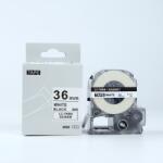 Compatibil Epson LTS36KW, 36mm x 5m, text negru / fundal alb, banda compatibila (LTS36KW)