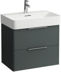 Laufen BASE Alsószekrény két fiókkal a 810284 mosdóhoz, Traffic Szürke H4023121102661 (H4023121102661)