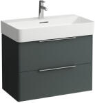 Laufen BASE Alsószekrény két fiókkal a 810285 mosdóhoz, Traffic Szürke H4023521102661 (H4023521102661)