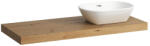 Laufen LANI Mosdótartó lap, 120 cm, kivágással jobb oldalon, 65 mm vastag, 2 tartókonzollal, Vad Tölgy H4046731122671 (H4046731122671)