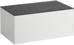 Laufen SONAR Fiókos elem 800, 1 fiókos, kivágás nélkül, Matt Fehér/Nero Marquina H4054100341431 (H4054100341431)