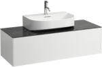 Laufen SONAR Fiók elem, 1 fiók, 816341, 816342 mosdókhoz, kivágással középen, Matt Fehér/Nero Marquina H4054510341431 (H4054510341431)