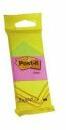 Post-it Blocnotes autoadeziv, 38x51 mm, 3x100 coli, 3M POSTIT, culori neon, 3 buc