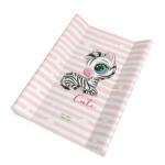  Babastar merev pelenkázó lap 50*80 cm - Rózsaszín zebra - babyshopkaposvar