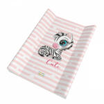  Babastar merev pelenkázó lap 50*80 cm - Rózsaszín zebra