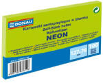 DONAU Öntapadós jegyzettömb DONAU 76x127 mm 100 lap neon zöld (U7588011-06) - papir-bolt