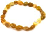 R. M. ékszer Ásvány karkötők Opál sárga pebble karkötő AB 6-10mm (058540)