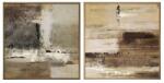 Bizzotto Set 2 tablouri canvas abstract 60x2.5x60 cm x2 (0241129)