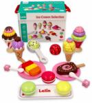Lelin Inghetata - set inghetata 25 art - lemn de jucarie Bucatarie copii