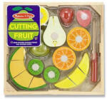 Melissa & Doug Set fructe lemn pentru taiat - Melissa Doug (MD4021) Bucatarie copii