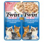 Inaba Foods Ciao Churu Cat Twin Reteta de Ton si Pui in Supa de Scoici, 2 x 40 g