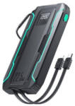 JOYROOM JR-L017 Power Bank 10000mAh 22.5W beépített Lightning/USB-C kábel fekete (6956116797164)
