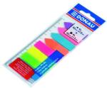 DONAU Oldaljelölő DONAU 12x45 mm címke+nyíl PP vegyes neon szín 8x25 lap U7579001PL-99 (U7579001PL-99)