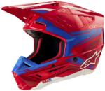 Alpinestars Casca motocross Alpinestars S-M5 Action 2 rosu-albastru fluo (AIM140-2216)