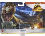 Mattel Jurassic World Dominion Tyranno - Hauler játék játékautó dinoszaurusz figurával (165893) (165893)