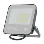 V-TAC 50W LED reflektor 115° 6500K fekete házas, szürke matt üveggel , 1 m hosszú vezetékkel (Samsung Chip) -23600