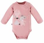 Eevi MELLOW hosszú ujjú hosszú ujjú body rózsaszín - 62
