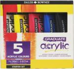 Daler-Rowney Graduate Set de vopsele acrilice 5 x 120 ml (123900100)