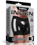 Lovetoy Boxeri Chic Strap-On Ingen Unisex, Wetlook, Negru, M/L