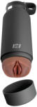 PDX Fuck Flask Secret Delight - vagin artificial într-o sticlă (negru-maro) (05477000000)