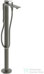 Ideal Standard CONCA szabadon álló kádtöltő csaptelep zuhanyszettel, alaptest nélkül, Magnetic grey BD460A5 (BD460A5)