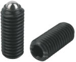  Rugós golyós hernyócsavar, belső kulcsnyílású, 45H M4x12 natúr (90001040001204502000)