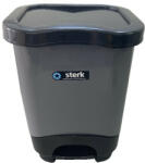  Szemetes pedálos Casandra szögletes 28L - papir-bolt