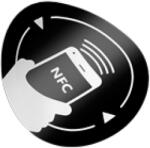  NFC antimetal matrica NXP NTAG213 chippel (13, 56MHz) -fekete NFC-3513-bk