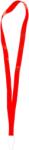  Színes pass-tartó nyakbaakasztó szalag - 16 mm széles - piros CH-1528-rd