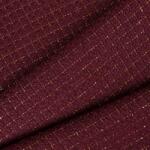 Takoy Material costum cu lurex auriu bordo