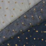 Takoy Tüll - sötétkék alapon mini arany pöttyökkel