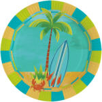 Amscan Nyár Surf Party papírtányér 8 db-os 23 cm (DPA991660966) - kidsfashion