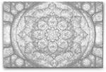 PontPöttyöző - Mandala virággal a közepén Méret: 40x60cm, Keretezés: Kartonlemezen, Szín: Kék