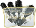 Olivia Garden Husa cu 4 Perii de Par Ceramice, Expert Blowout Shine Black Label, Olivia Garden, 25 + 35 + 45 + 55
