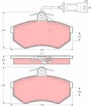 TRW set placute frana, frana disc TRW GDB404 (GDB404)