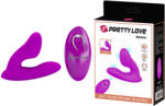 Pretty Love Melvin Dual Massager with Remote Control Purple