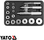 Yato YT-25415 ki- és beütő készlet csapágyak, tömítések, gyűrűk szereléséhez, 17 részes (alu ötvözet) (YT-25415)