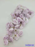  Rózsa selyemvirág fej kb 4-5cm - Halvány Lila
