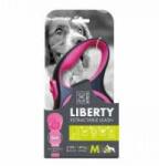 Mpets Liberty Pink - Автоматичен повод - лента за куче, розов - размер М - дължина 5 м, за кучета до 20 кг, Белгия - 10842699