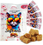  FINE CAT Exkluzív Soft Roll snack macskáknak csirke és marhahússal 5x10g