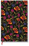 Paperblanks Тефтер Wild Flowers, Mini, широки редове, мека корица, 104 листа (FB9740-2)