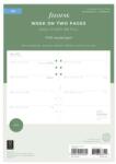 FILOFAX Пълнител за органайзер Eco, А5, за 2024 година, 1 седмица на 2 страници (24-68295)
