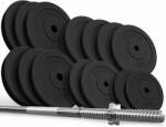 Physionics PHYSIONIC Set de haltere cu greutăți, 180 cm, 100 kg (LAN-100KG)